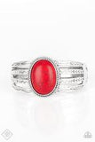 Desert Glyphs Red Bracelet