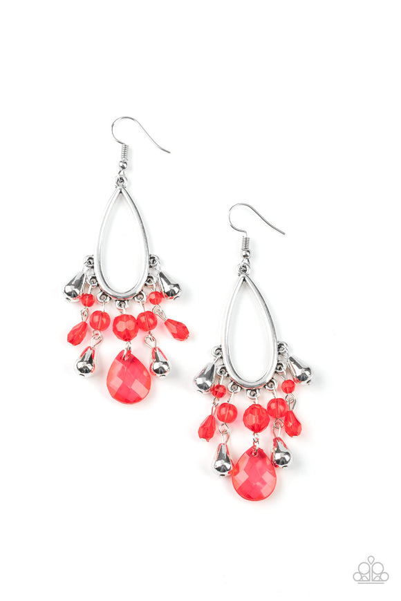 Summer Catch - Red earrings