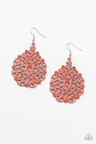 Floral Affair Orange Earring