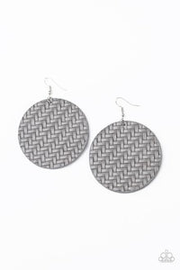 Plaited Plains Silver Earring