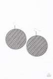 Plaited Plains Silver Earring