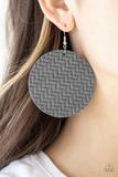 Plaited Plains Silver Earring