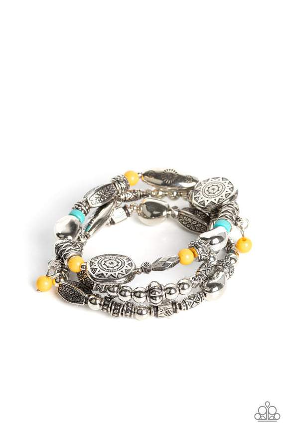 Western Quest - Yellow and Turquoise