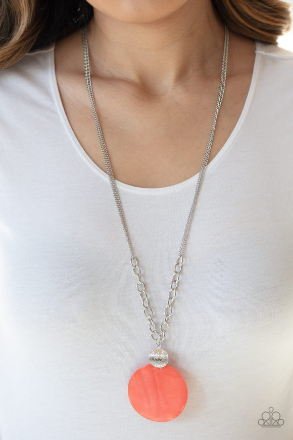 A Top-SHEller Orange Necklace