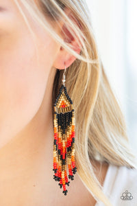 Colors Of The Wind Black Earring